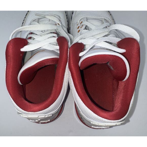 Air Jordan 3 Cardinal Red Men's Size 8.5 *Some Wear And Scuffs* - Picture 12 of 15